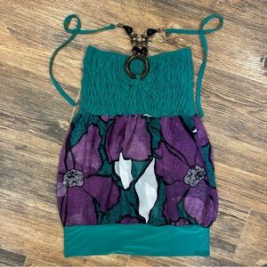 Vintage Omai Now or Never Y2K Halter Top | Made in Italy | Size Small